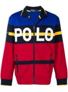 Polo Ralph Lauren Zipped Logo Sweater - Red