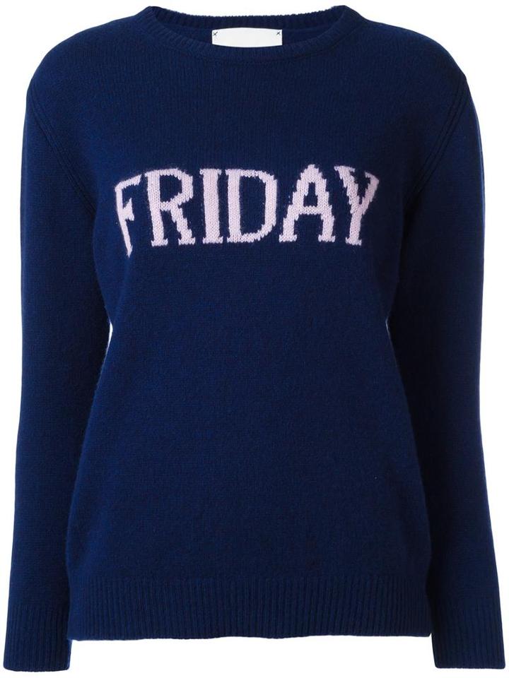 Alberta Ferretti Friday Jumper, Women's, Size: 38, Blue, Cashmere/virgin Wool