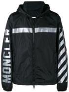 Moncler X Off-white Stripe Hooded Jacket - Black