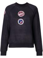 Mr & Mrs Italy Patch Embellished Sweatshirt - Grey