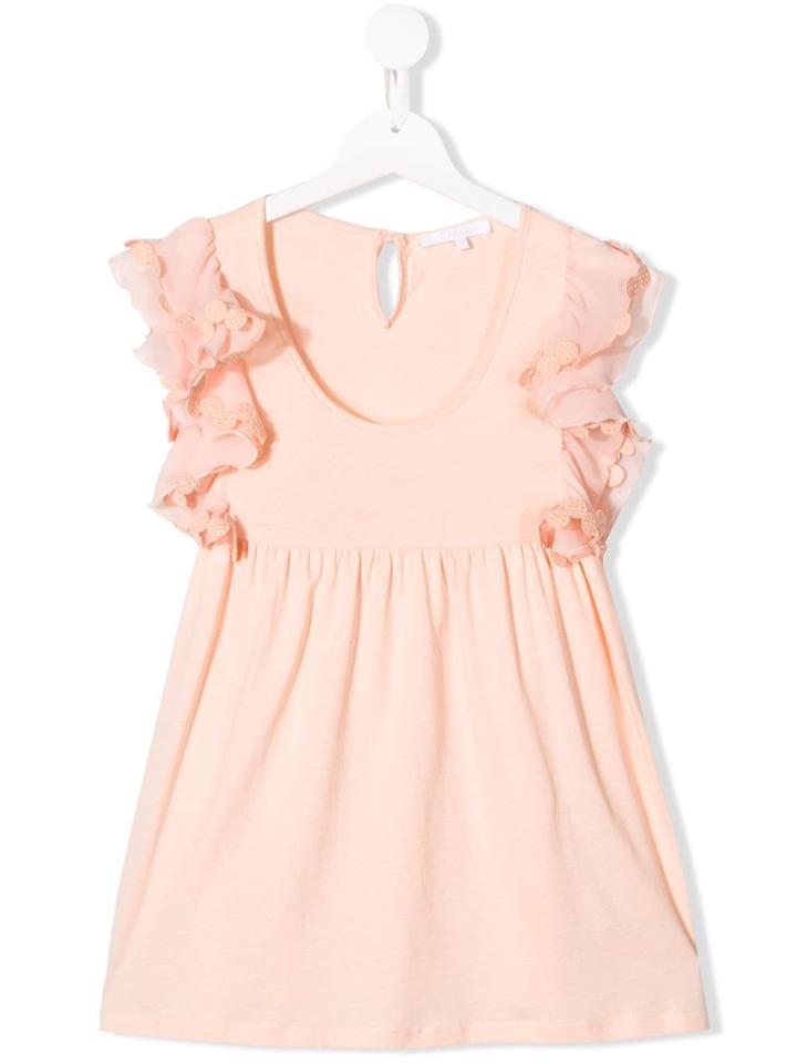 Chloé Kids Teen Ruffled Top - Pink