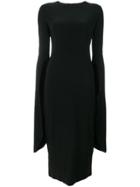 Norma Kamali Half Ribbon Sleeve Dress - Black