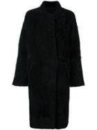 Sprung Frères Shearling Midi Coat