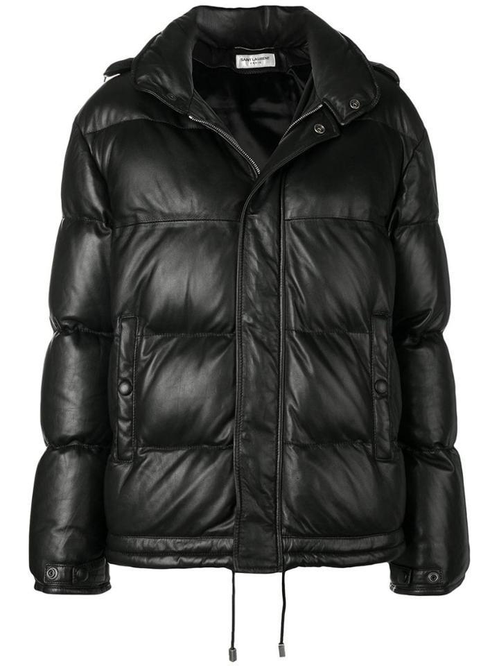 Saint Laurent Loose Padded Jacket - Black