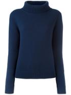 Vanessa Bruno Cowl Neck Jumper, Women's, Size: Medium, Blue, Wool/yak