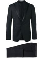Tagliatore Peaked Lapels Two-piece Suit, Men's, Size: 52, Blue, Virgin Wool/cupro