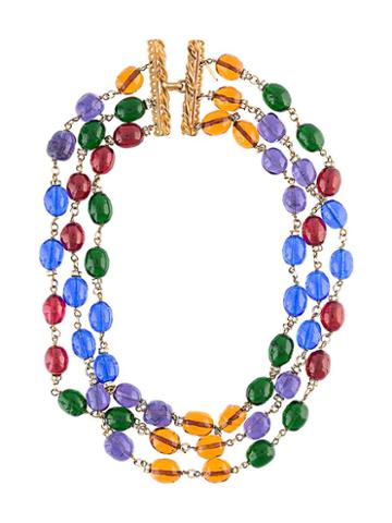Chanel Vintage Gripoix Necklace, Women's