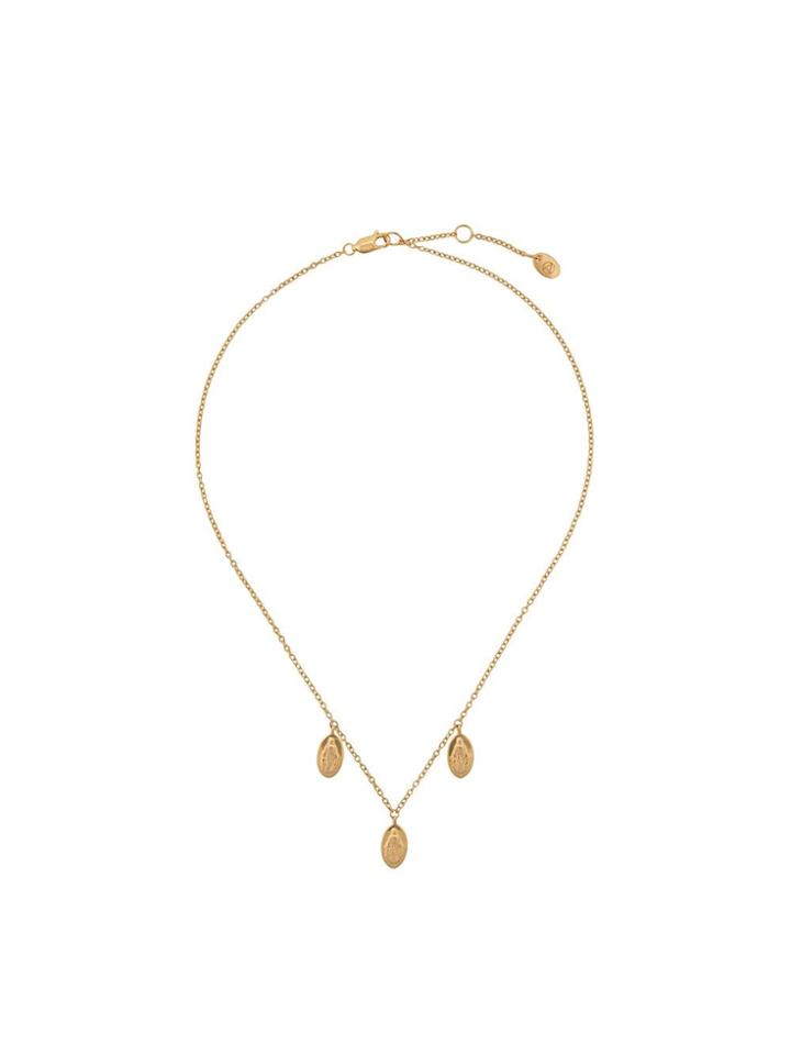 Northskull Three Saints Charm Necklace - Gold