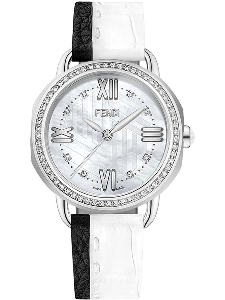 Fendi Selleria Watch With 0.55ct And 0.6ct Diamonds - White