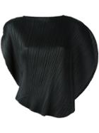 Pleats Please By Issey Miyake Pleated Blouse, Women's, Size: 00, Black, Polyester