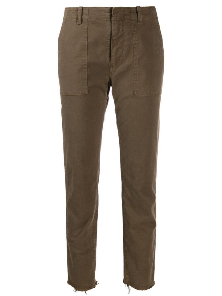 Nili Lotan Skinny Cut-off Trousers - Brown