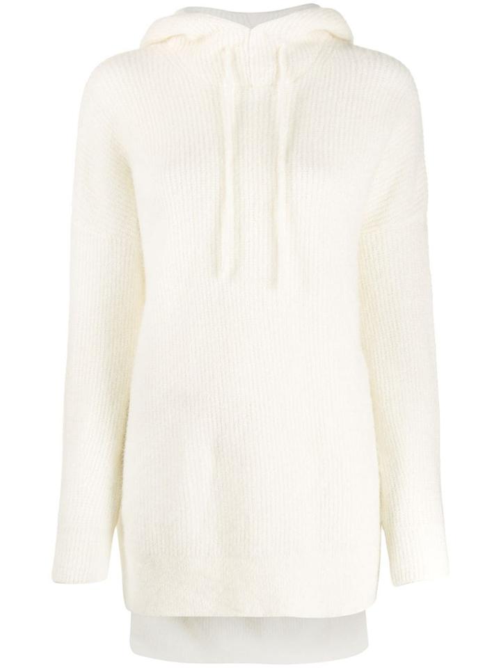 Ganni Tied Neckline Jumper - White