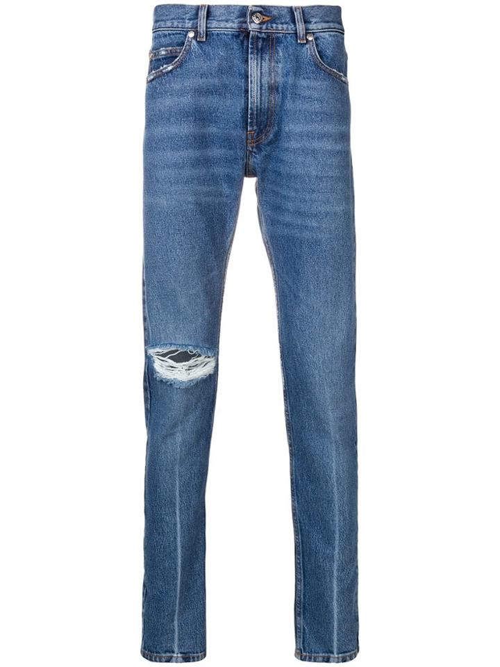 Paura Ripped Skinny Jeans - Blue