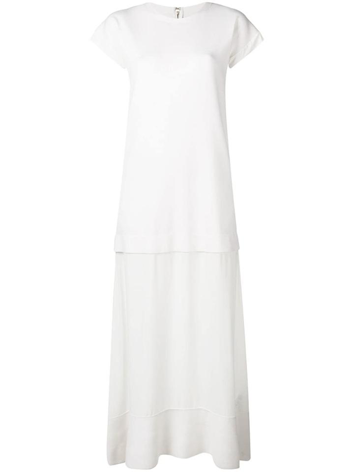 Agnona Layered T-shirt Dress - White