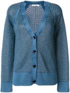 Rag & Bone Kyra Rib Knit Cardigan - Blue