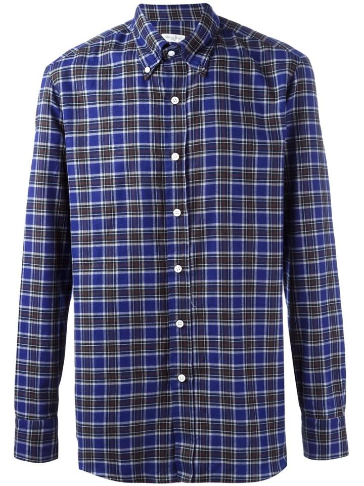 Salvatore Piccolo 'george' Shirt, Men's, Size: 38, Blue, Cotton