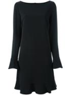 Twin-set Peplum Detail Dress, Women's, Size: Large, Black, Polyester/spandex/elastane