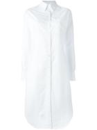 Thom Browne Button-down Midi Shirt Dress - White