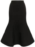 Vika Gazinskaya High-waisted Jersey Trumpet Skirt - Black