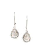 Saqqara 18kt White Gold And Diamond Drop Earrings, Women's, Metallic