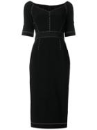 Dolce & Gabbana Line Stitch Detailed Dress - Black