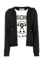 Moschino Two In One Hoodie Logo Tee - Black