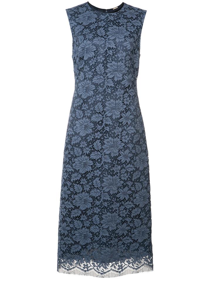 Adam Lippes - Floral Lace Dress - Women - Silk/cotton/nylon/viscose - 4, Blue, Silk/cotton/nylon/viscose