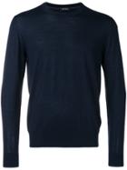 Z Zegna Round Neck Jumper - Blue