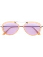 Tom Ford Eyewear Aviator Sunglasses - Yellow & Orange