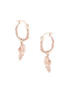 Karen Walker Acorn & Leaf Mini Hoop Earrings - Metallic