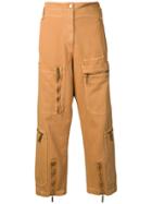 Alberta Ferretti Multi Pocket Trousers - Brown