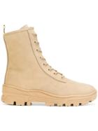 Yeezy Lace Up Military Boots - Nude & Neutrals