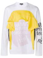 Comme Des Garçons Homme Plus Sweatshirt + Jersey T-shirt - White