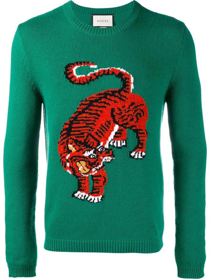Gucci tiger sales jumper mens