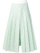 Fendi Ff Midi Skirt - Green
