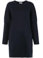 Egrey Oversized Panelled Sweater - Blue