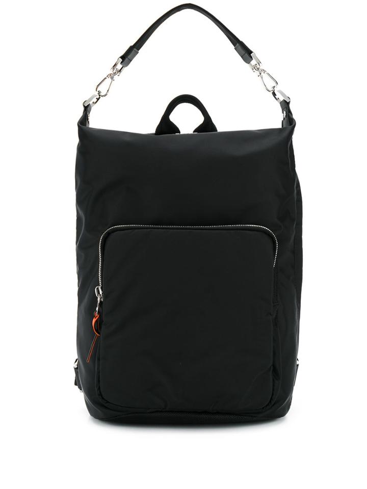 Diesel Rectangular Backpack - Black