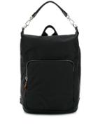 Diesel Rectangular Backpack - Black