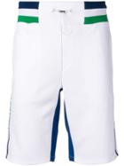 Plein Sport Stripe Trim Track Shorts - White