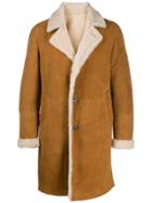 Tagliatore Shearling Lined Coat - Neutrals