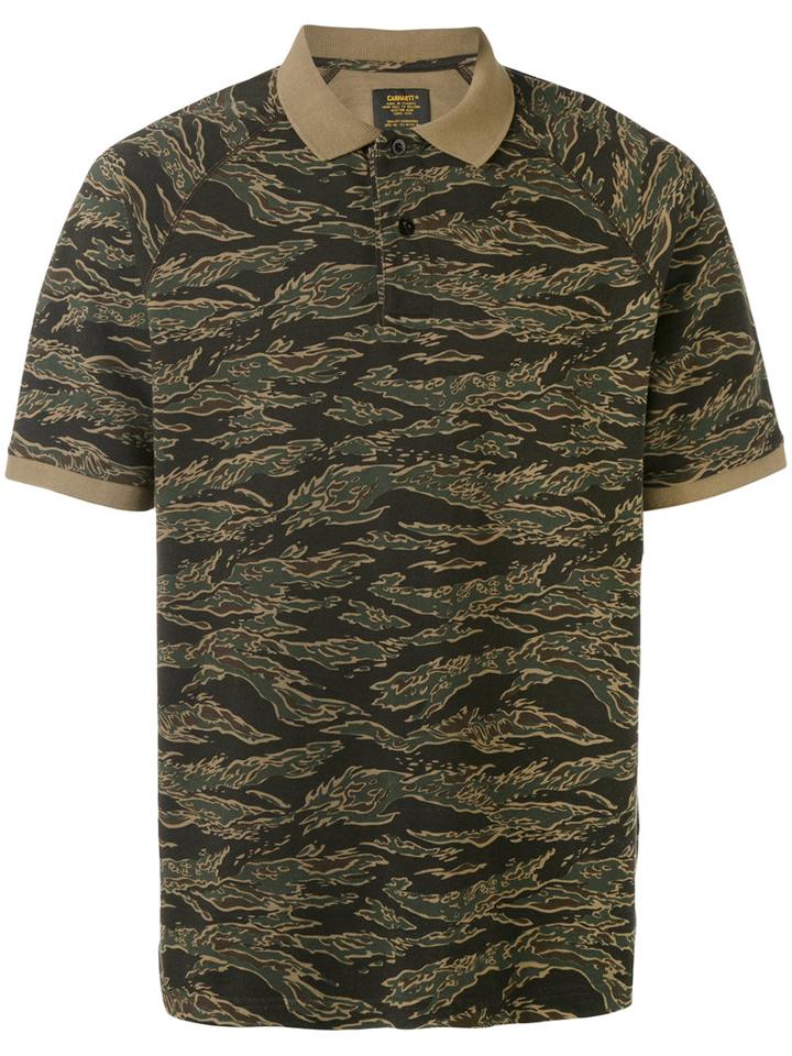 Carhartt - Embroidered Polo Top - Men - Cotton - Xl, Green, Cotton