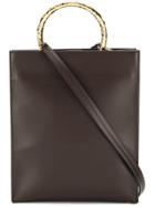Marni Bracelet Handle Shopping Bag - Brown