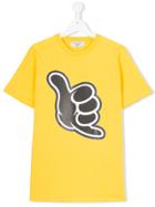 Neil Barrett Kids Teen Graphic Print T-shirt - Yellow & Orange