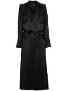 Michael Lo Sordo Oversized Long Trench Coat - Black