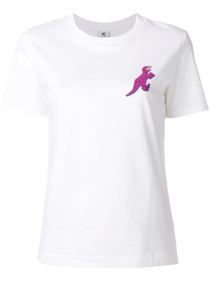 Ps By Paul Smith 'dino' Print T-shirt - White