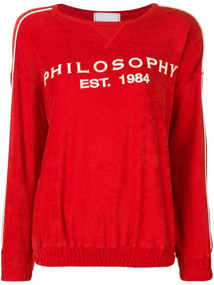 Philosophy Di Lorenzo Serafini Embroidered Logo Sweater