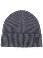 Dsquared2 - Logo Patch Beanie Hat - Men - Wool - One Size, Grey, Wool