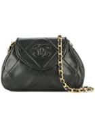 Chanel Vintage Quilted Single Chain Shoulder Bag - Black