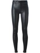 Helmut Lang Skinny Leather Trousers - Black