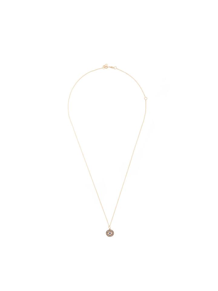 Sydney Evan Evil Eye Necklace - Metallic